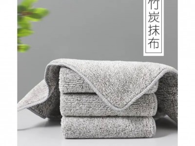 日式家用不沾油清洁布黑色抹布去污灰色加厚银色去油清洗吸水水洗图2