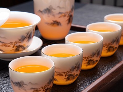 功夫茶具套装家用办公室轻奢高档泡茶盖碗茶杯主人杯全套茶盘图3